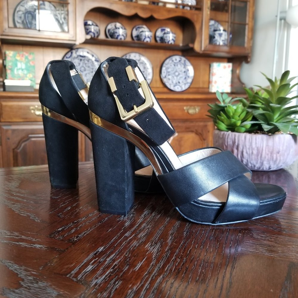 Louise et Cie black sandal black heel